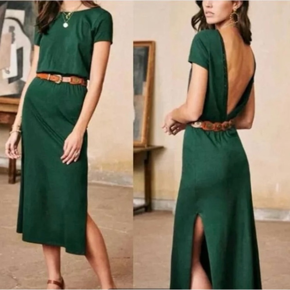 NWT Sold-Out Sezanne Teal Blue Lucille Open Back Dress